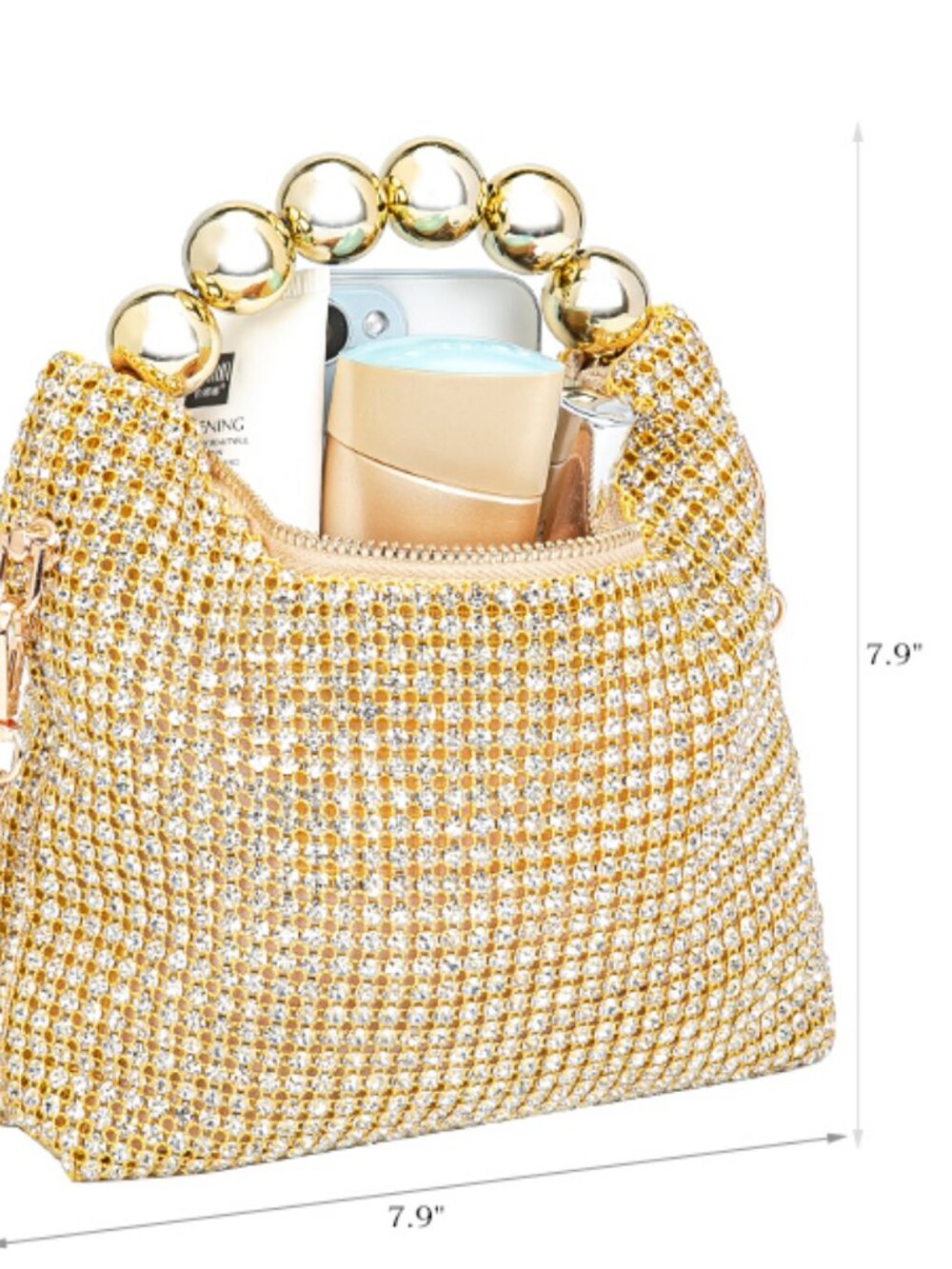 Women’s Rhinestone Evening Clutch | Sparkling Crossbody Purse